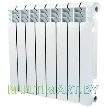 Алюминиевый радиатор ALMENTE AL 500/80 A21, зеленый квадрат, 8 секций (00-00010167)